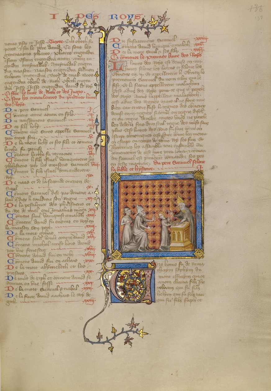 Samuel inför prästen Eli av Master of Jean de Mandeville