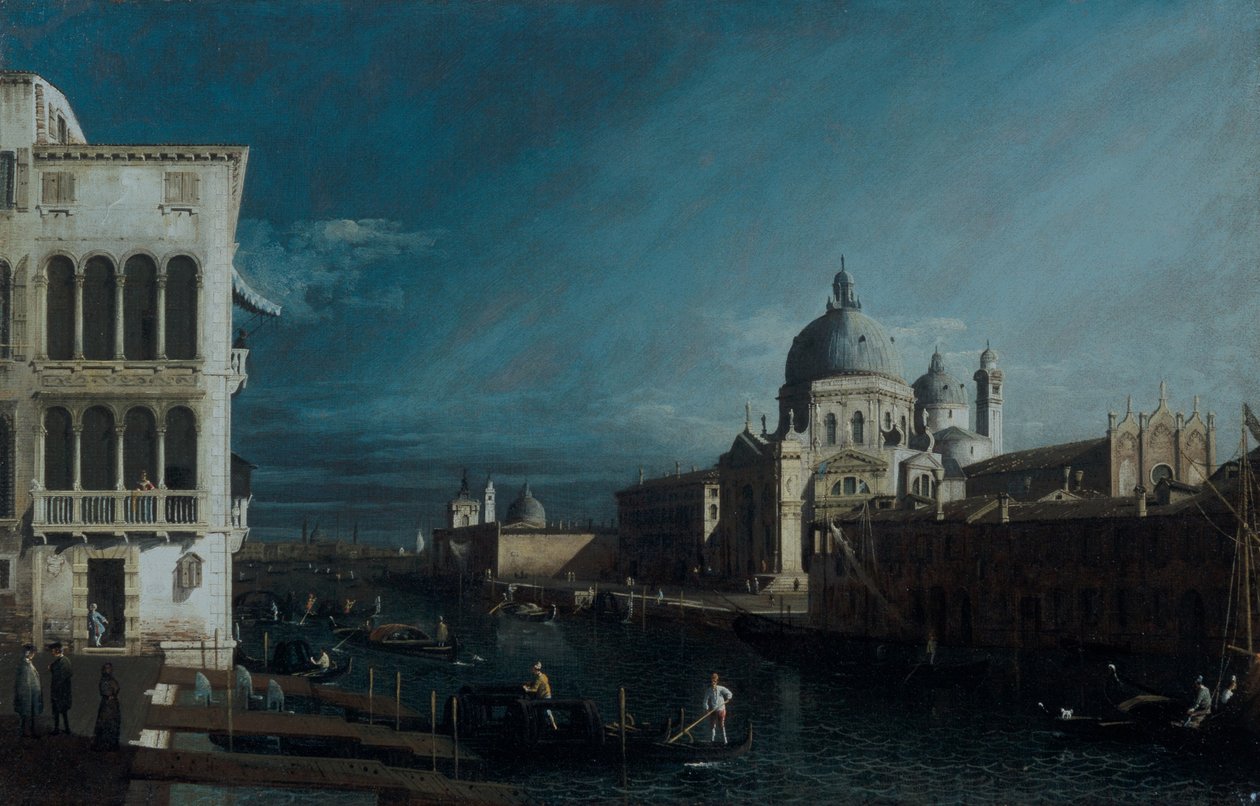 Ingången till Canal Grande, Venedig (olja på duk) av Master of Lyon