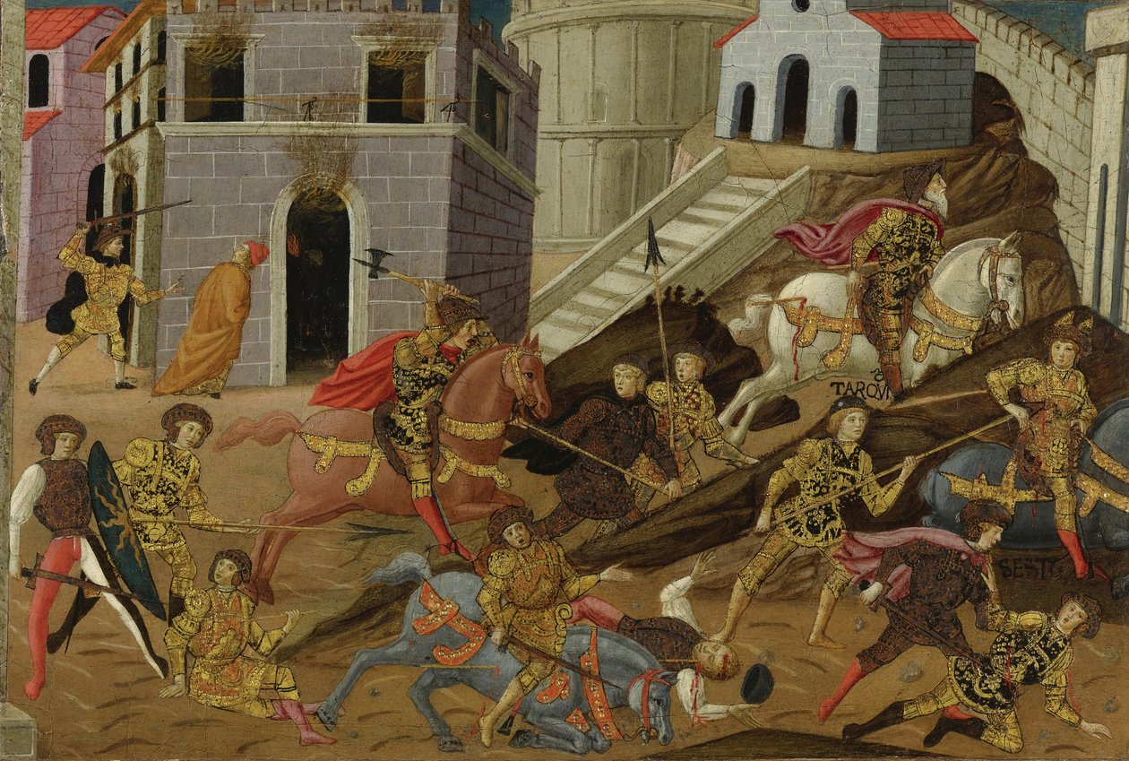 Utvisningen av Tarquin och hans familj från Rom av Master of Marradi