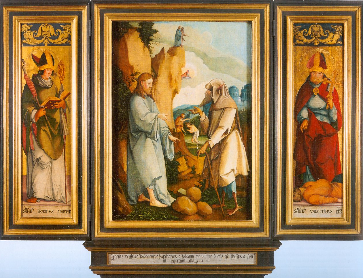 St. Gallen frestelsen rulle av Master of Messkirch