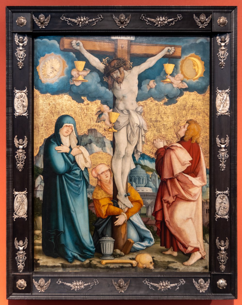 Tyska: Die Kreuzigung Christi Kristi korsfästelse av Master of Messkirch
