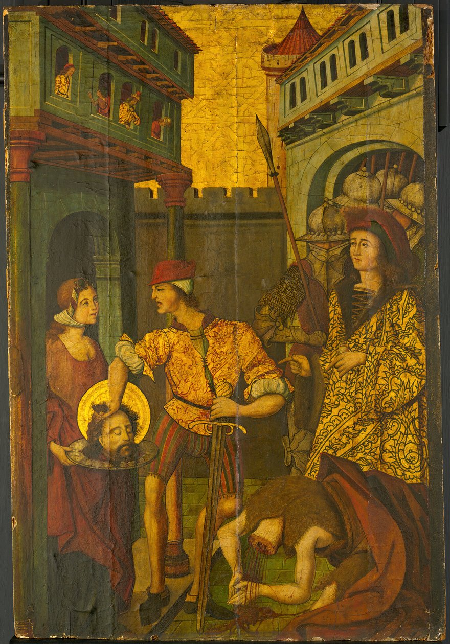 Halshuggningen av Johannes Döparen, 14901500. av Master of Palanquinos