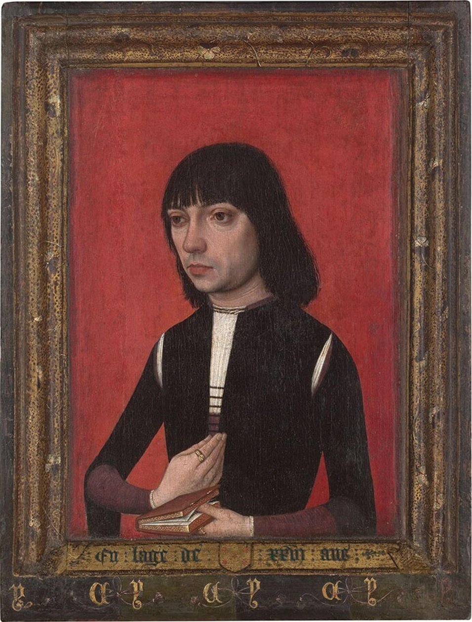 Holländska: Porträtt av en ung man från familjen Fonseca Porträtt av en ung man från familjen Fonseca av Master of Portraits of Princes