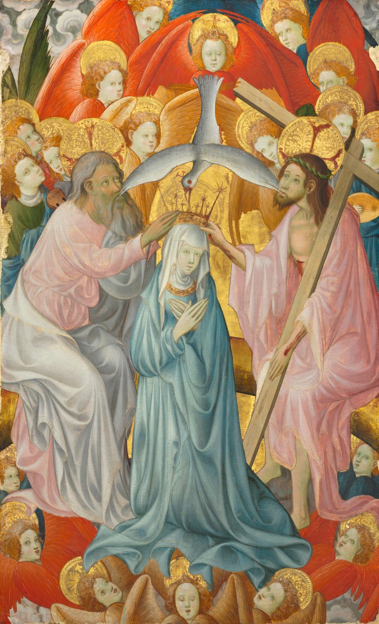 Jungfruns kröning med treenigheten, ca. 1400. av Master of Rubielos de Mora