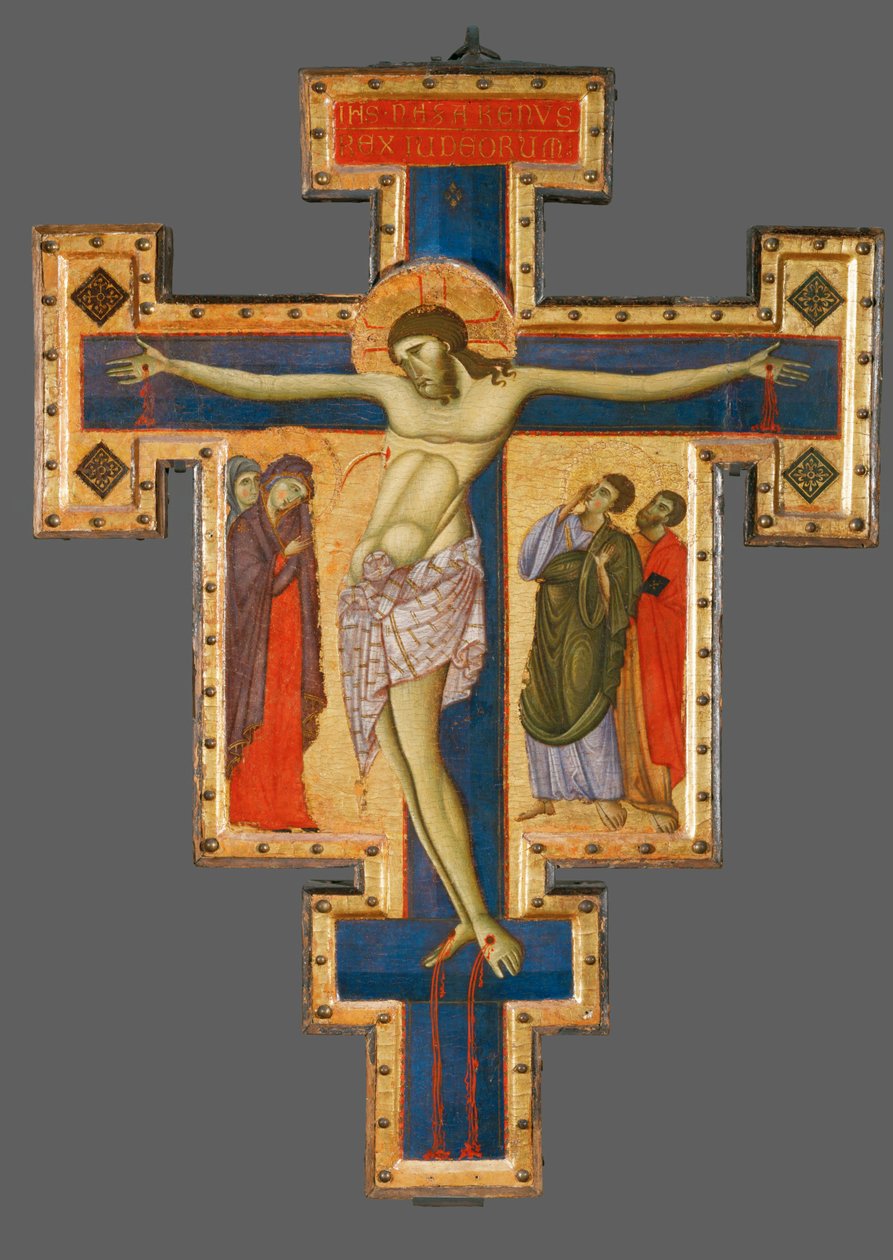 Krucifix, från Umbrien, andra hälften av 1200-talet... av Master of Saint Francis of Assisi
