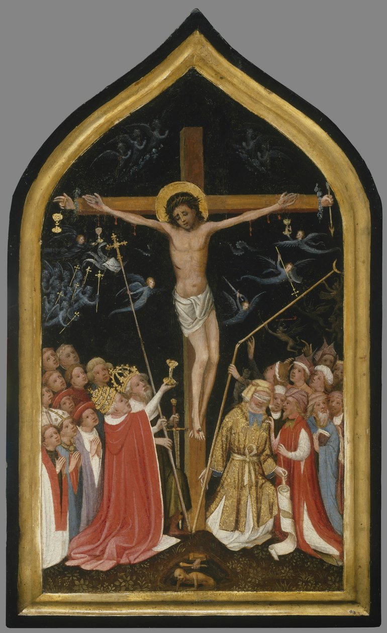 Kristus på det levande korset, 1420-30 av Master of Saint Veronica