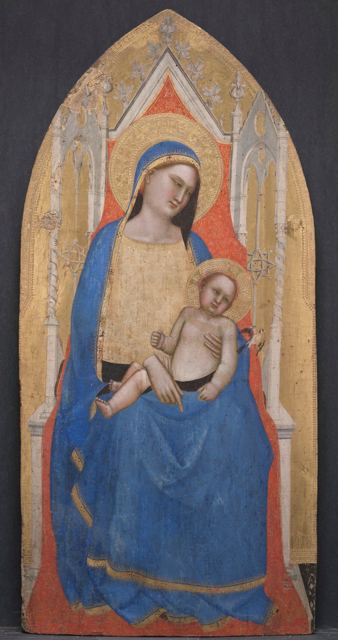 Madonna and Child Enthroned, ca. 1350. av Master of San Lucchese