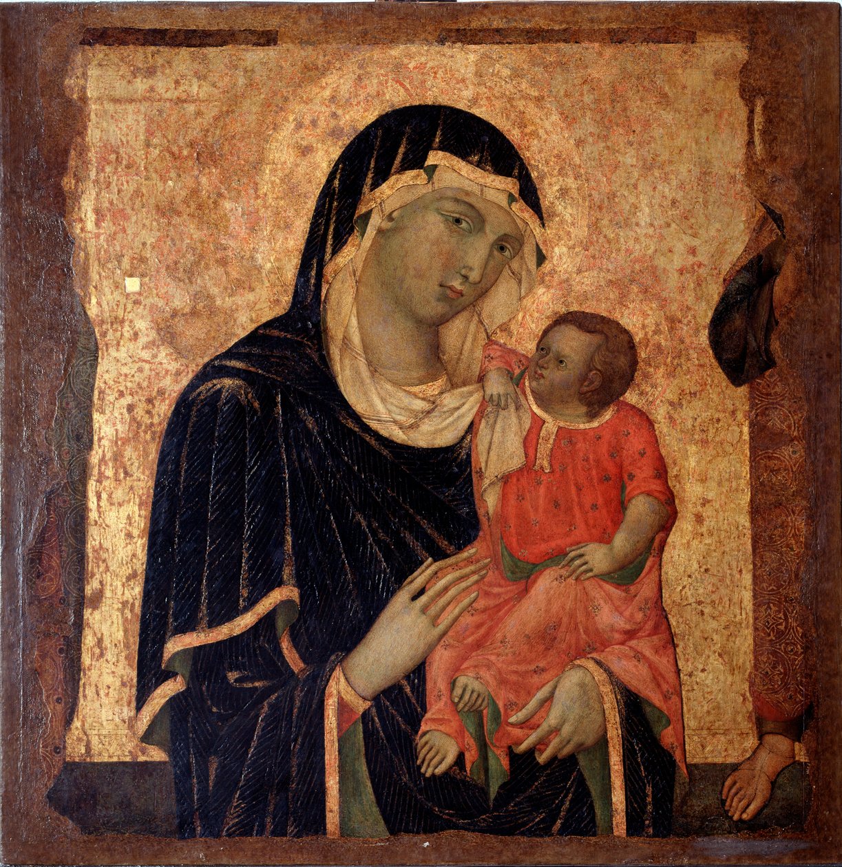 Jungfru med barn (målning, cirka 1350) av Master of Santa Maria di Castello