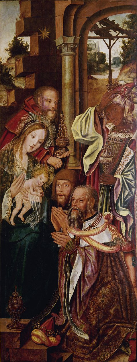Tillbedjan av kungarna, ca. 1510 av Master of Sardoal