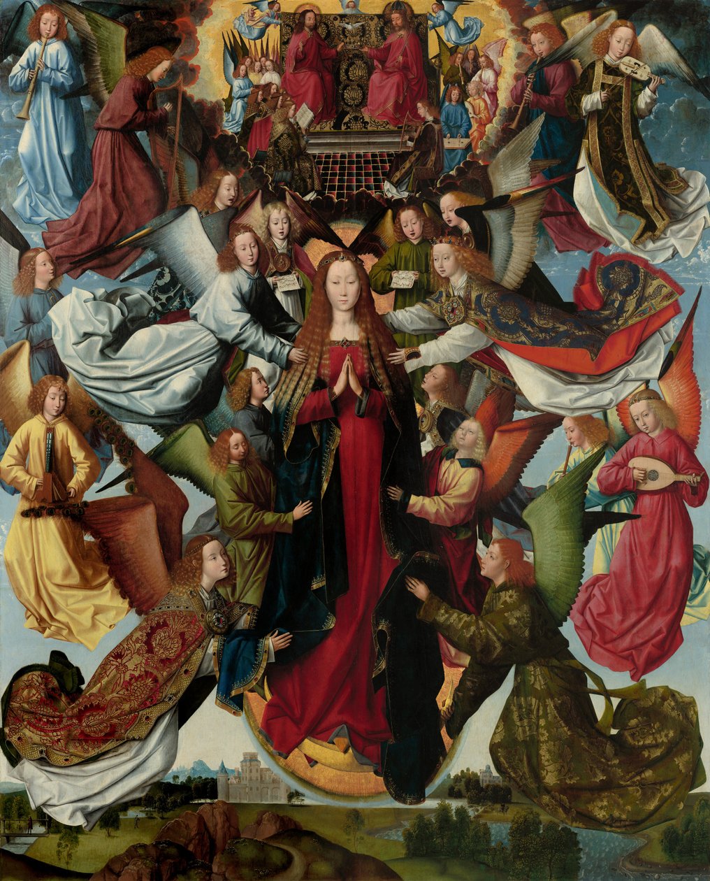 Maria, himlens drottning, ca. 14851500. av Master of The Legend of St. Lucy