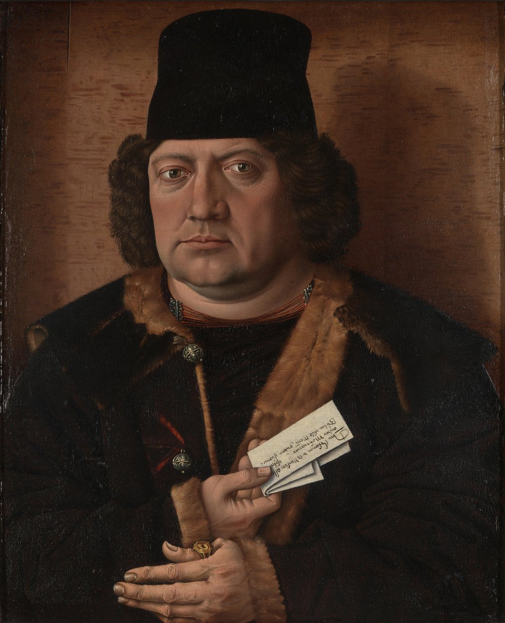 Porträtt av Alexander Mornauer, ca 1464-1488 av Master of The Mornauer Portrait