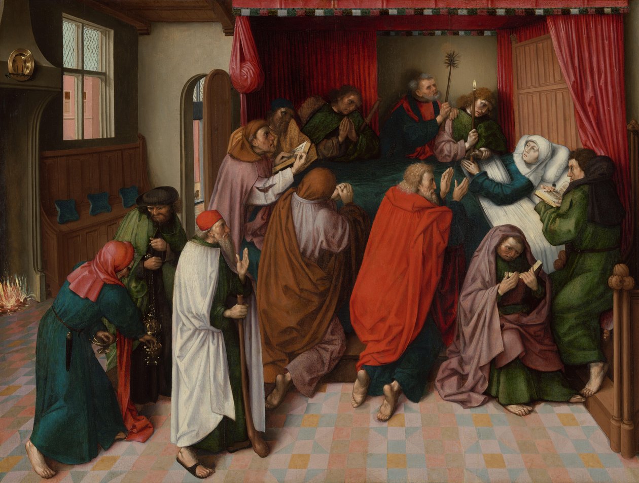 Jungfruns död Marys dödsbädd av Master of the Amsterdam Death of