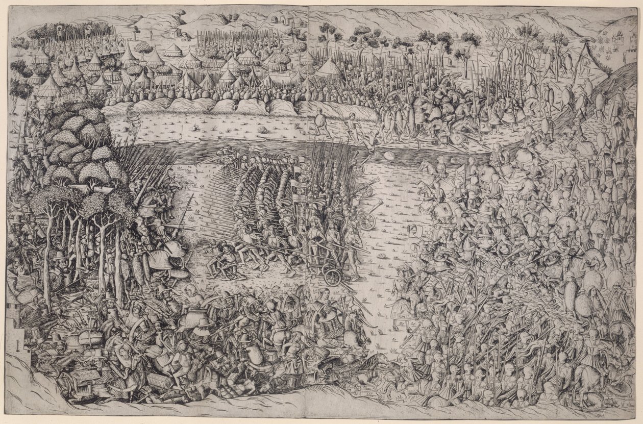 Slaget vid Fornovo av Master of the Battle of Fornovo