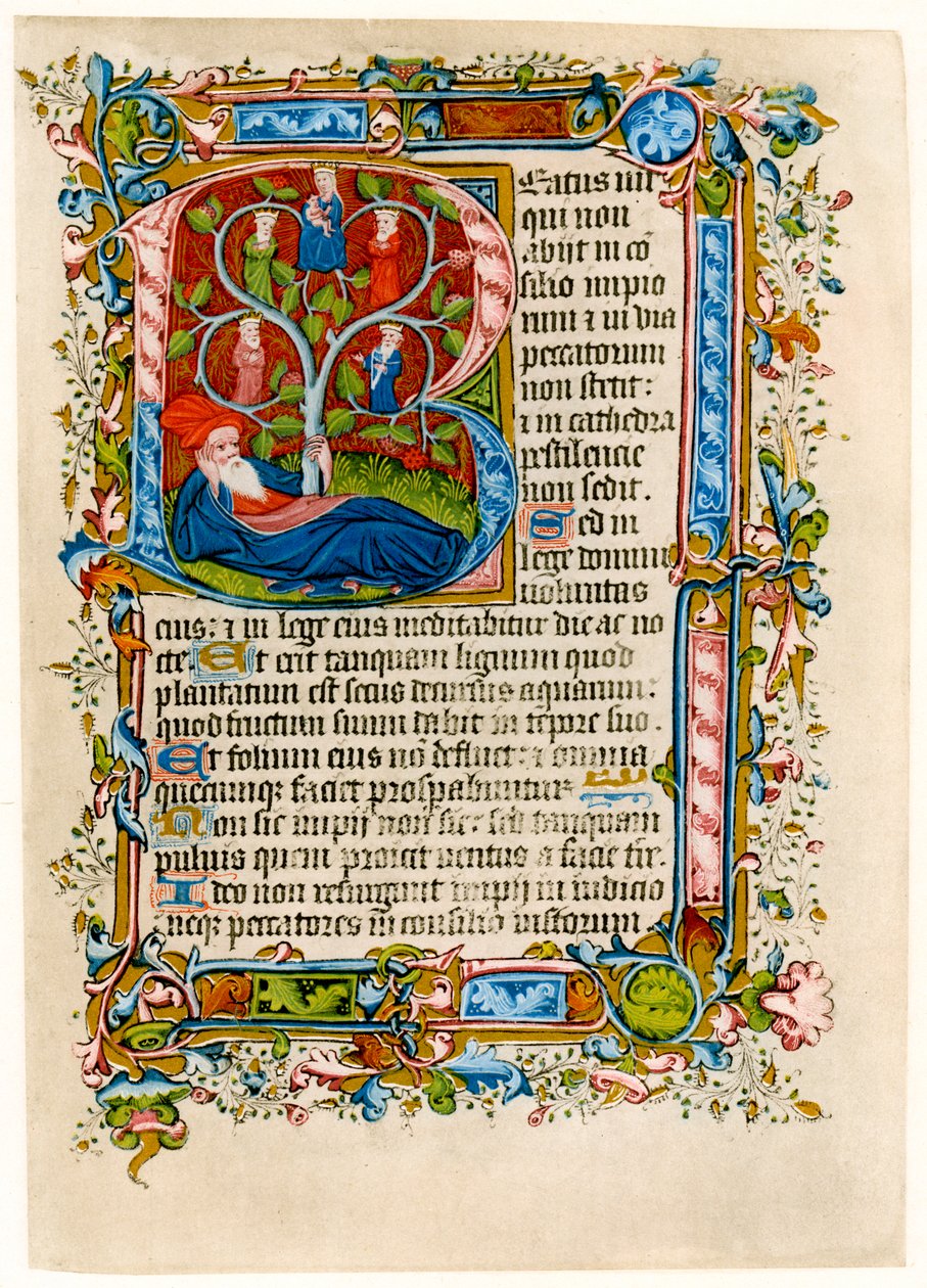 Jesses träd, tidigt 1400-tal. av Master of the Beaufort Saints