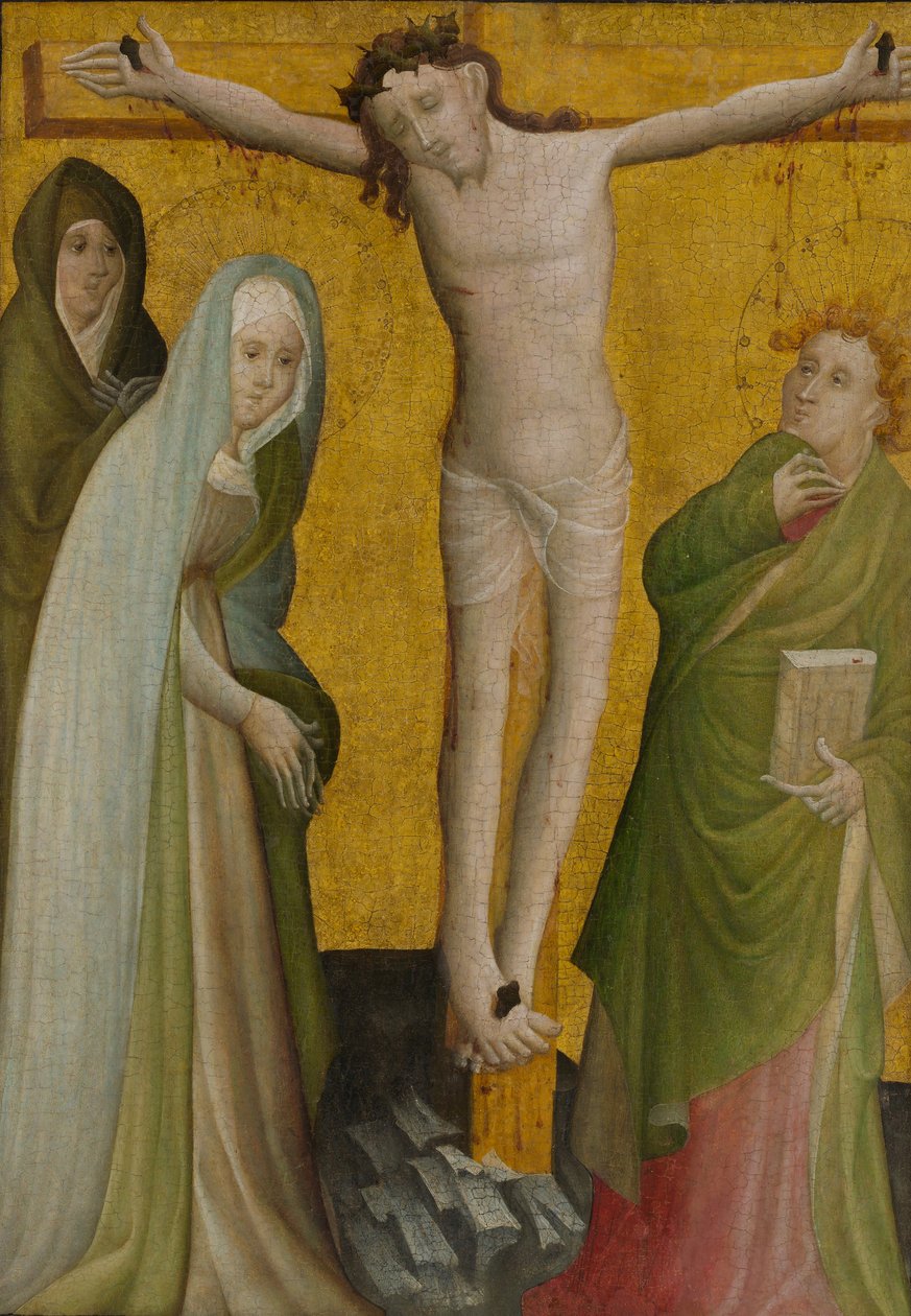 Korsfästelsen, ca. 1400. av Master of the Berswordt Altar