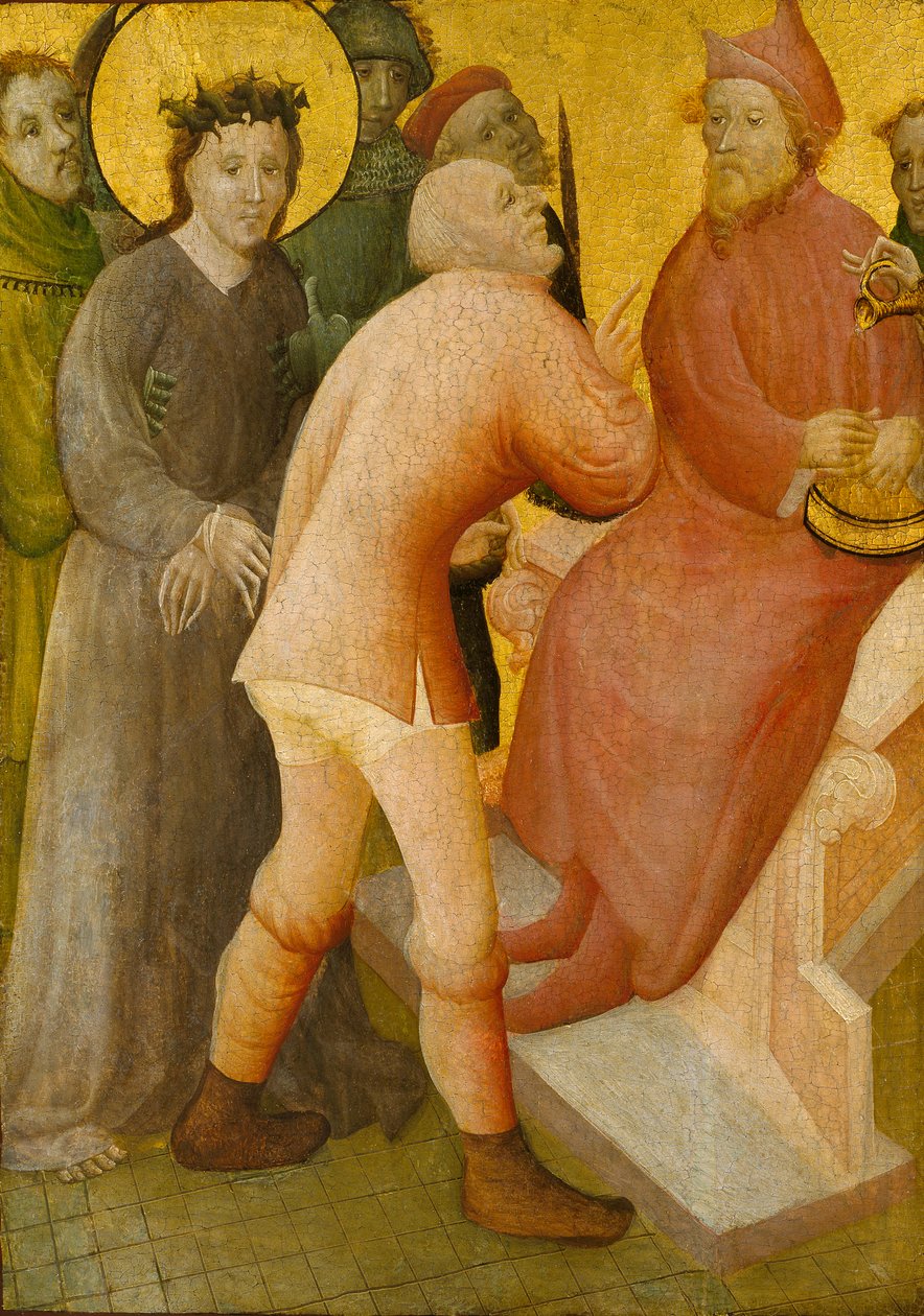 Kristus före Pilatus, 1400-talet av Master of the Bielefeld Altar