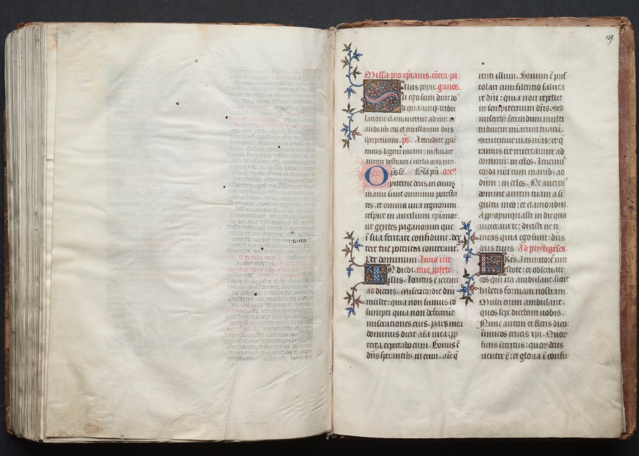 The Gotha Missal: Fol. 158v, text, ca. 1375. av Master of the Boqueteaux