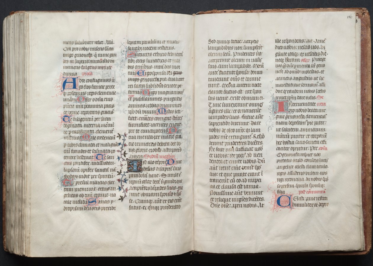 The Gotha Missal: Fol. 162r, Text, ca. 1375. av Master of the Boqueteaux