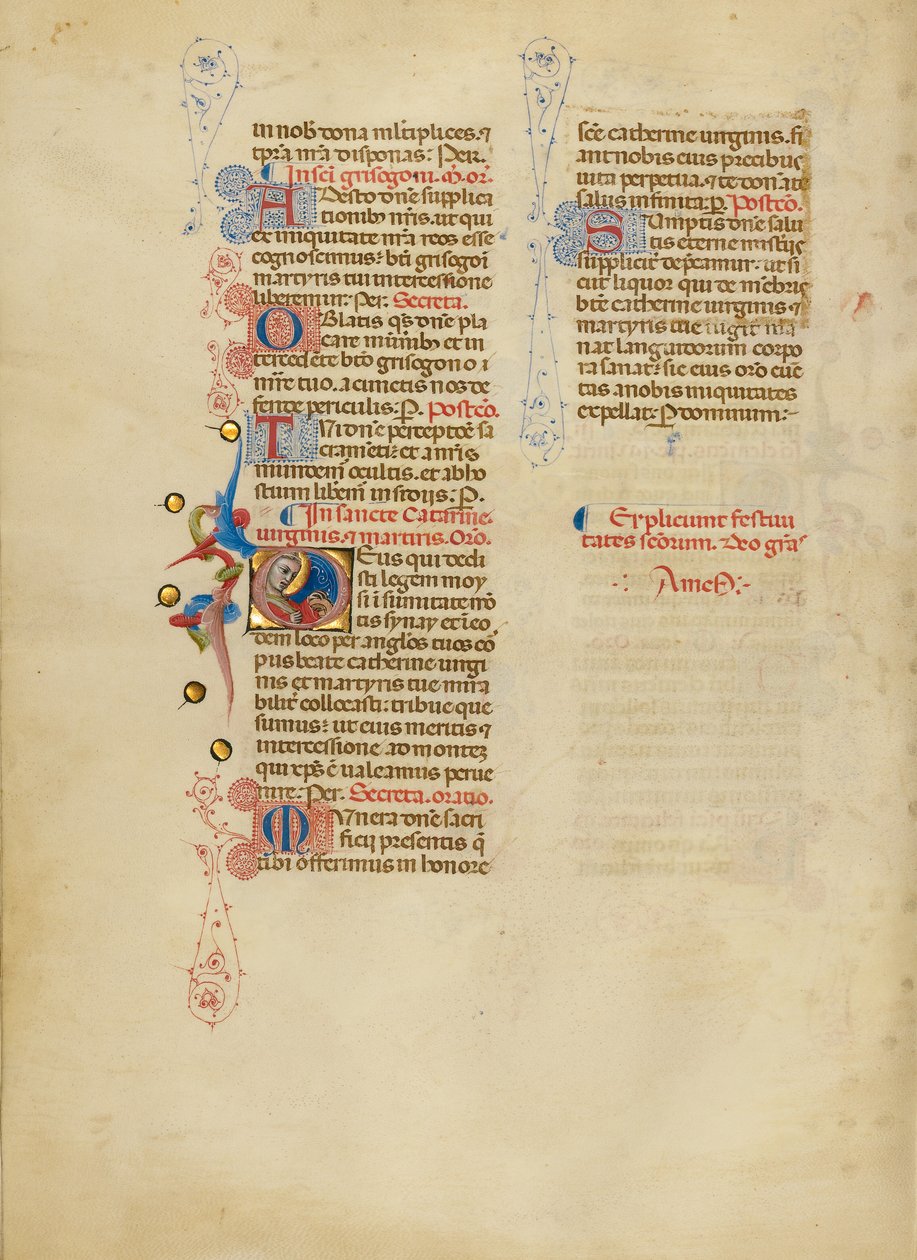Initial D: Saint Catherine av Master of the Brussels Initials