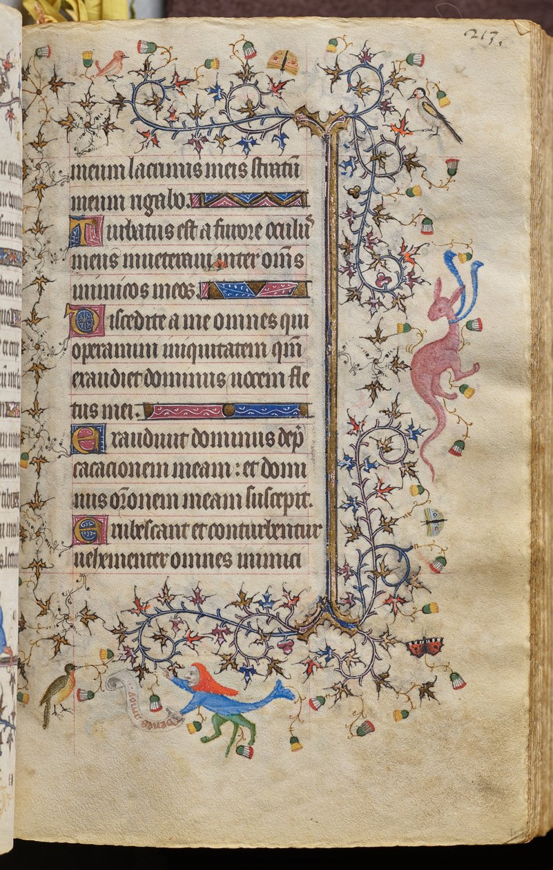 Timmar av Karl den ädle, kung av Navarra (1361-1425): fol. 107r, Text av Master of the Brussels Initials and Associates