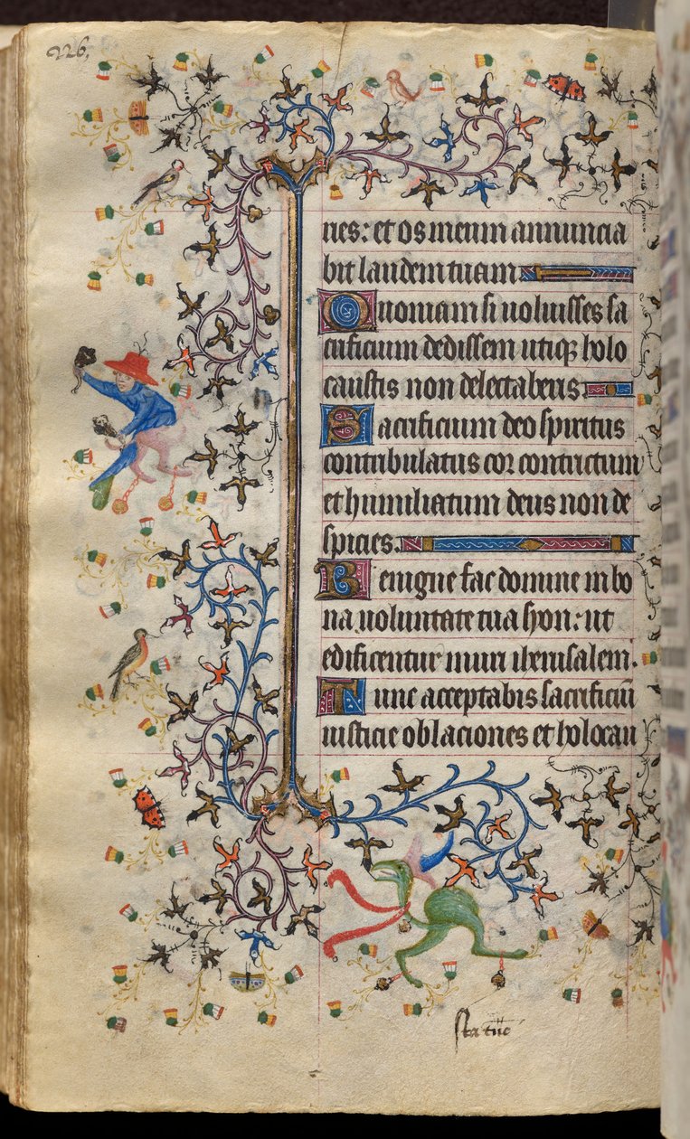 Timmar av Karl den ädle, kung av Navarra (1361-1425): fol. 113v, Text av Master of the Brussels Initials and Associates