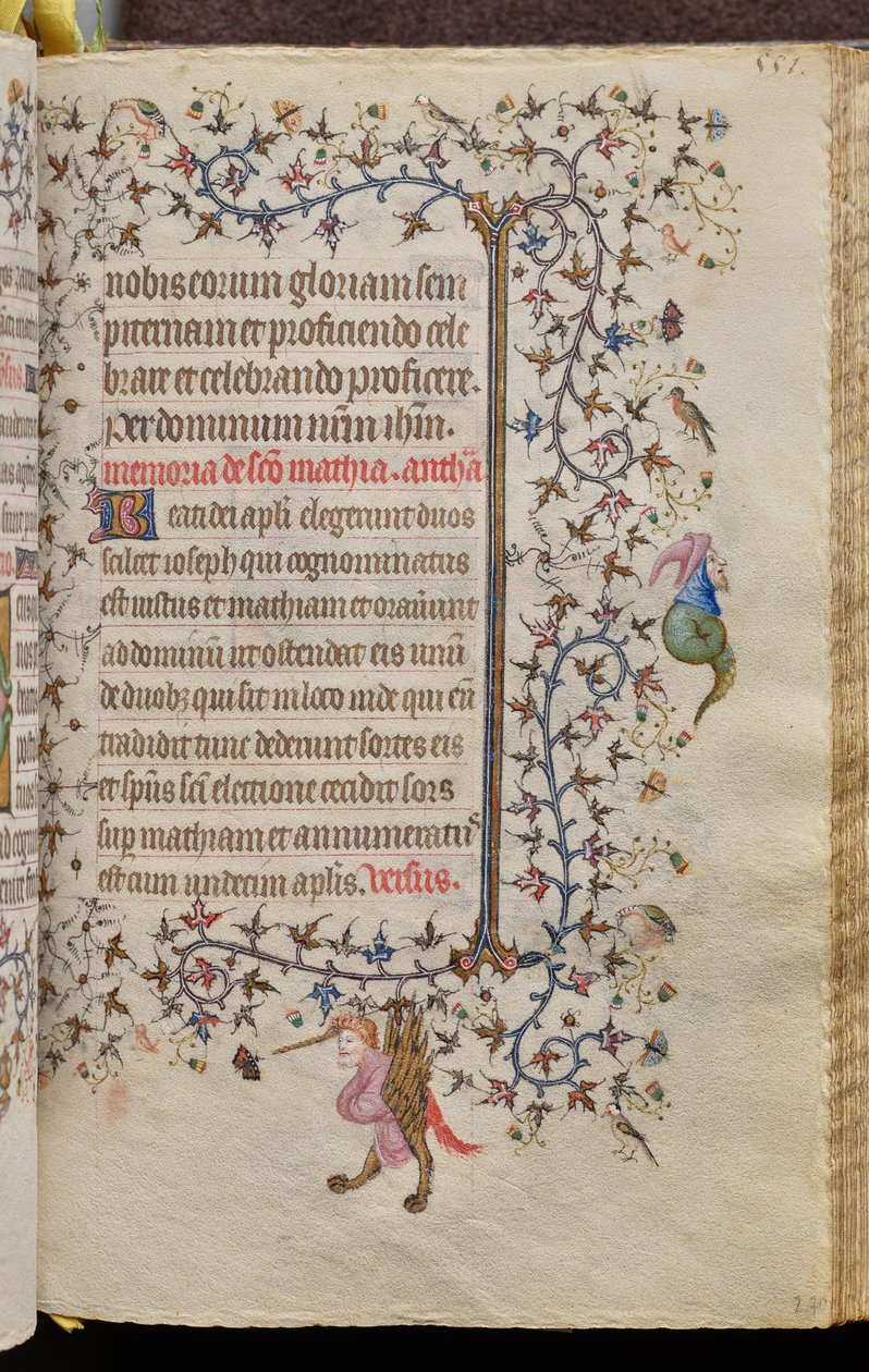 Timmar av Karl den ädle, kung av Navarra (1361-1425): fol. 270r, Text av Master of the Brussels Initials and Associates