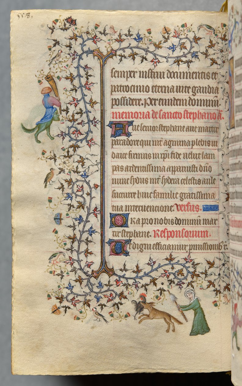 Timmar av Karl den ädle, kung av Navarra (1361-1425): fol. 273v, Text av Master of the Brussels Initials and Associates