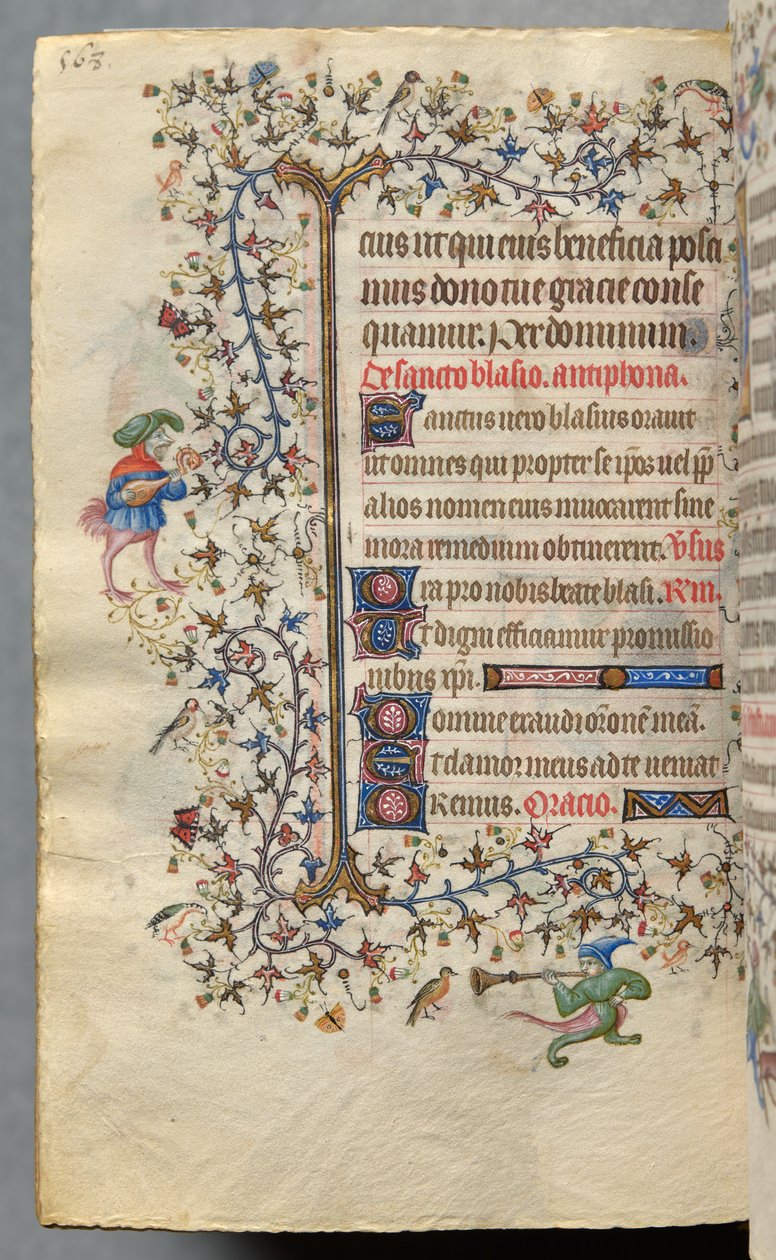 Timmar av Karl den ädle, kung av Navarra (1361-1425): fol. 278v, Text av Master of the Brussels Initials and Associates