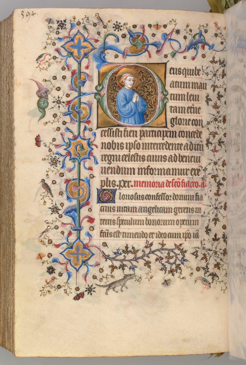 Timmar av Karl den ädle, kung av Navarra (1361-1425): fol. 291v, Text av Master of the Brussels Initials and Associates