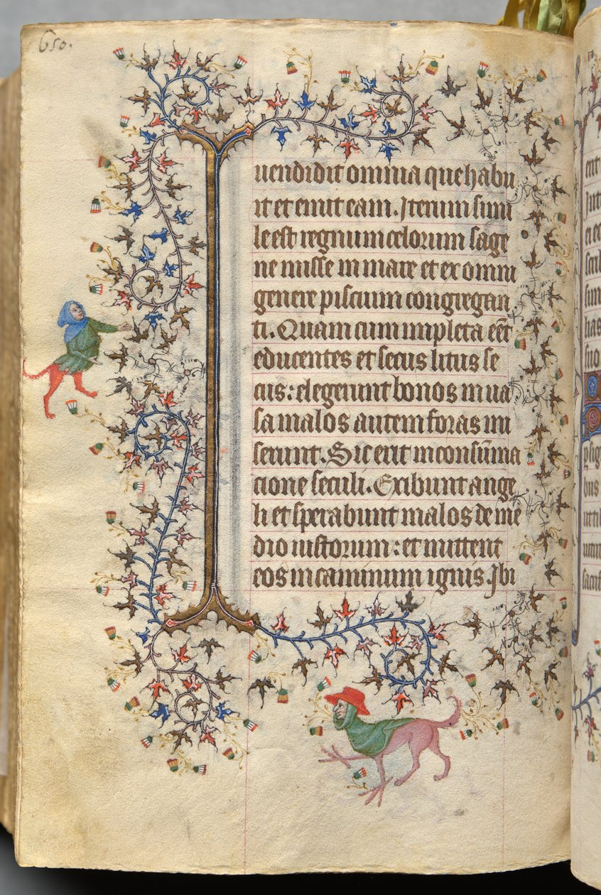 Timmar av Karl den ädle, kung av Navarra (1361-1425), fol. 319v, Text av Master of the Brussels Initials and Associates
