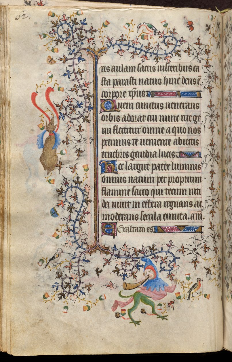 Timmar av Karl den ädle, kung av Navarra (1361-1425): fol. 31v, Text av Master of the Brussels Initials and Associates