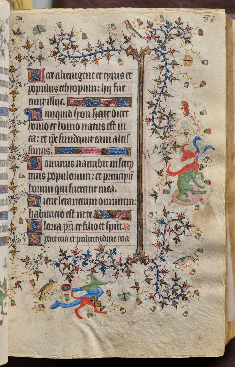 Timmar av Karl den ädle, kung av Navarra (1361-1425): fol. 42r, Text av Master of the Brussels Initials and Associates