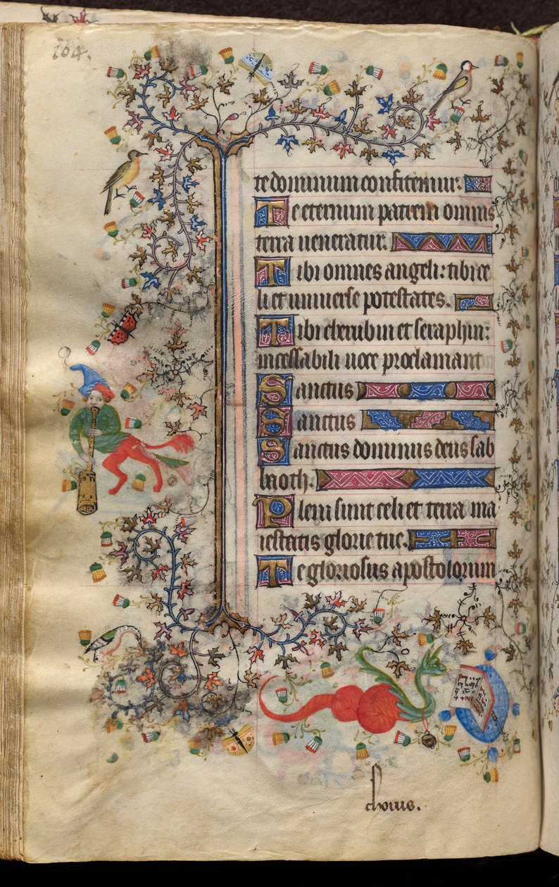 Timmar av Karl den ädle, kung av Navarra (1361-1425): fol. 52v, Text av Master of the Brussels Initials and Associates