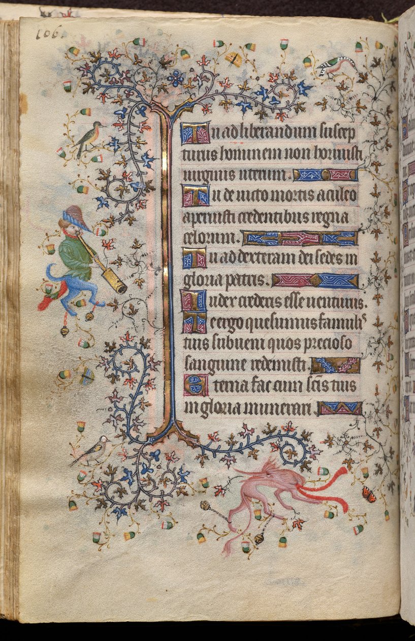 Timmar av Karl den ädle, kung av Navarra (1361-1425): fol. 53v, Text av Master of the Brussels Initials and Associates