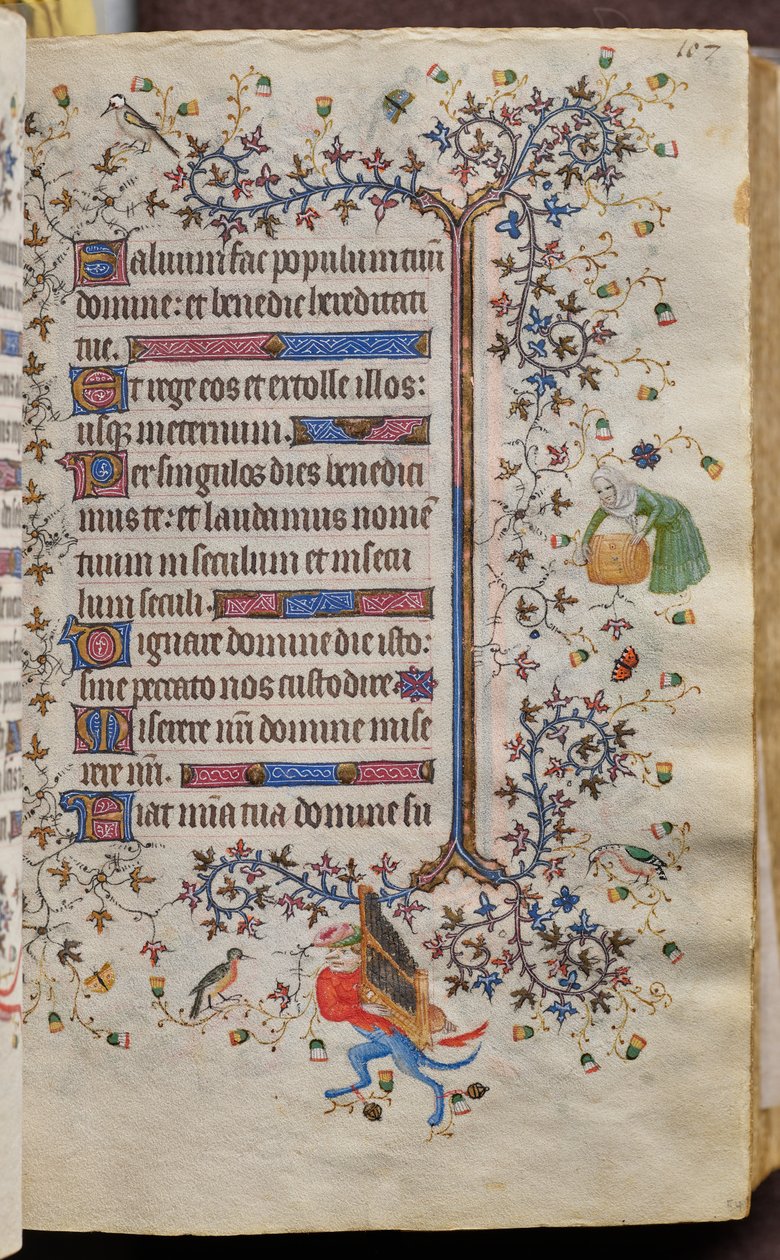 Timmar av Karl den ädle, kung av Navarra (1361-1425): fol. 54r, Text av Master of the Brussels Initials and Associates
