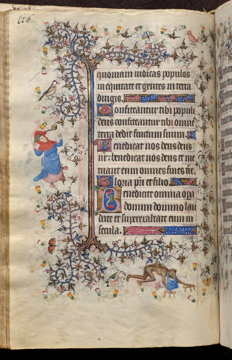 Timmar av Karl den ädle, kung av Navarra (1361-1425): fol. 58v, Text av Master of the Brussels Initials and Associates