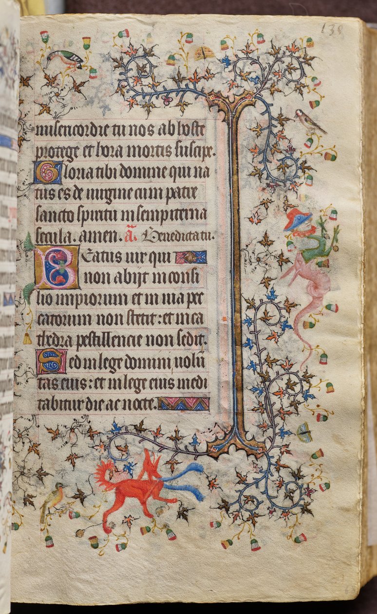 Timmar av Karl den ädle, kung av Navarra (1361-1425): fol. 68r, Text av Master of the Brussels Initials and Associates