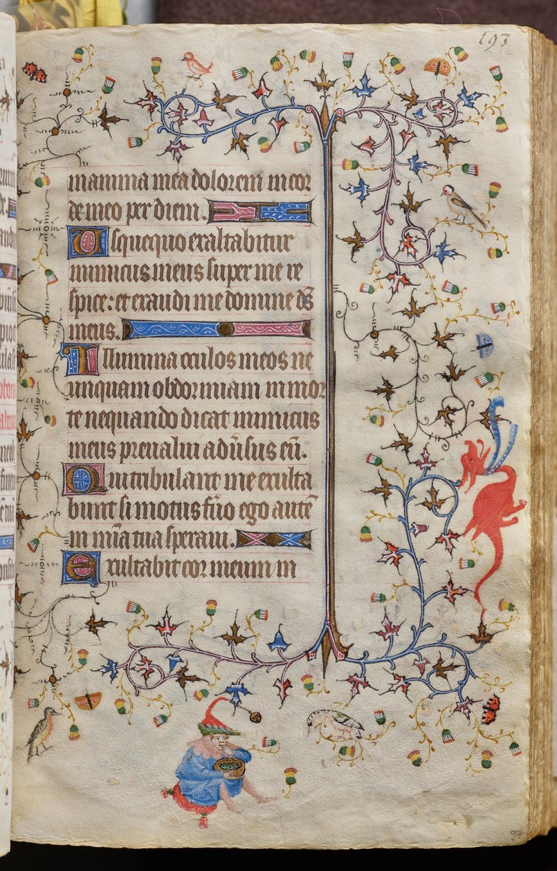 Timmar av Karl den ädle, kung av Navarra (1361-1425): fol. 97r, Text av Master of the Brussels Initials and Associates