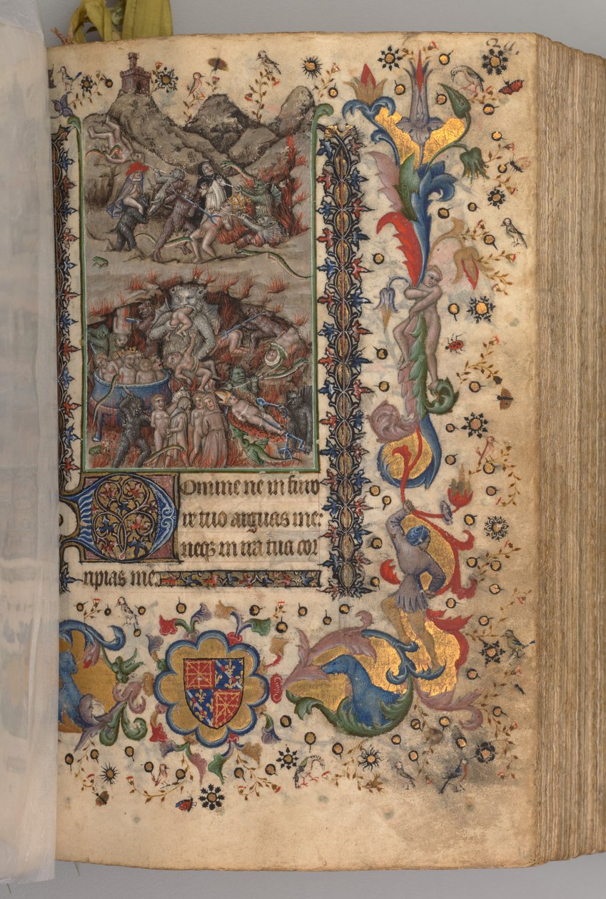 Timmar för Karl den ädle, kung av Navarra 1361-1425: fol. 101r, Text, c. 1405. av Master of the Brussels Initials and Associates