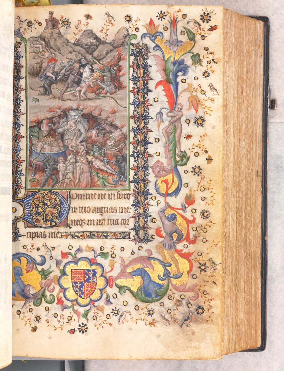 Timmar för Karl den ädle, kung av Navarra 1361-1425: fol. 106r, sista domen, c. 1405. av Master of the Brussels Initials and Associates