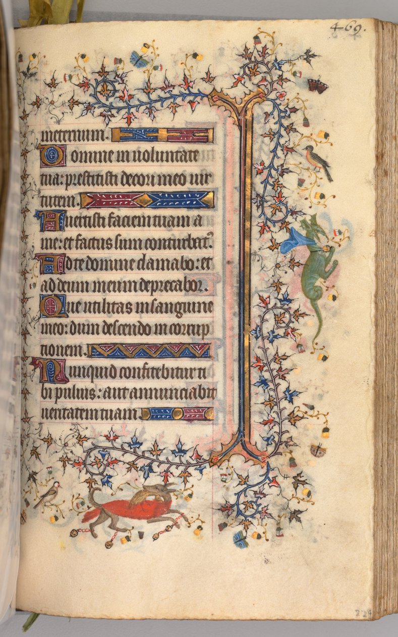 Timmar för Karl den ädle, kung av Navarra 1361-1425: fol. 229r, Text, ca. 1405. av Master of the Brussels Initials and Associates