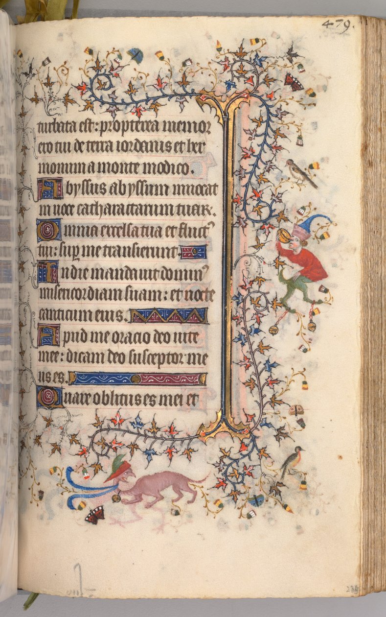 Timmar för Karl den ädle, kung av Navarra 1361-1425: fol. 234r, Text, ca. 1405. av Master of the Brussels Initials and Associates