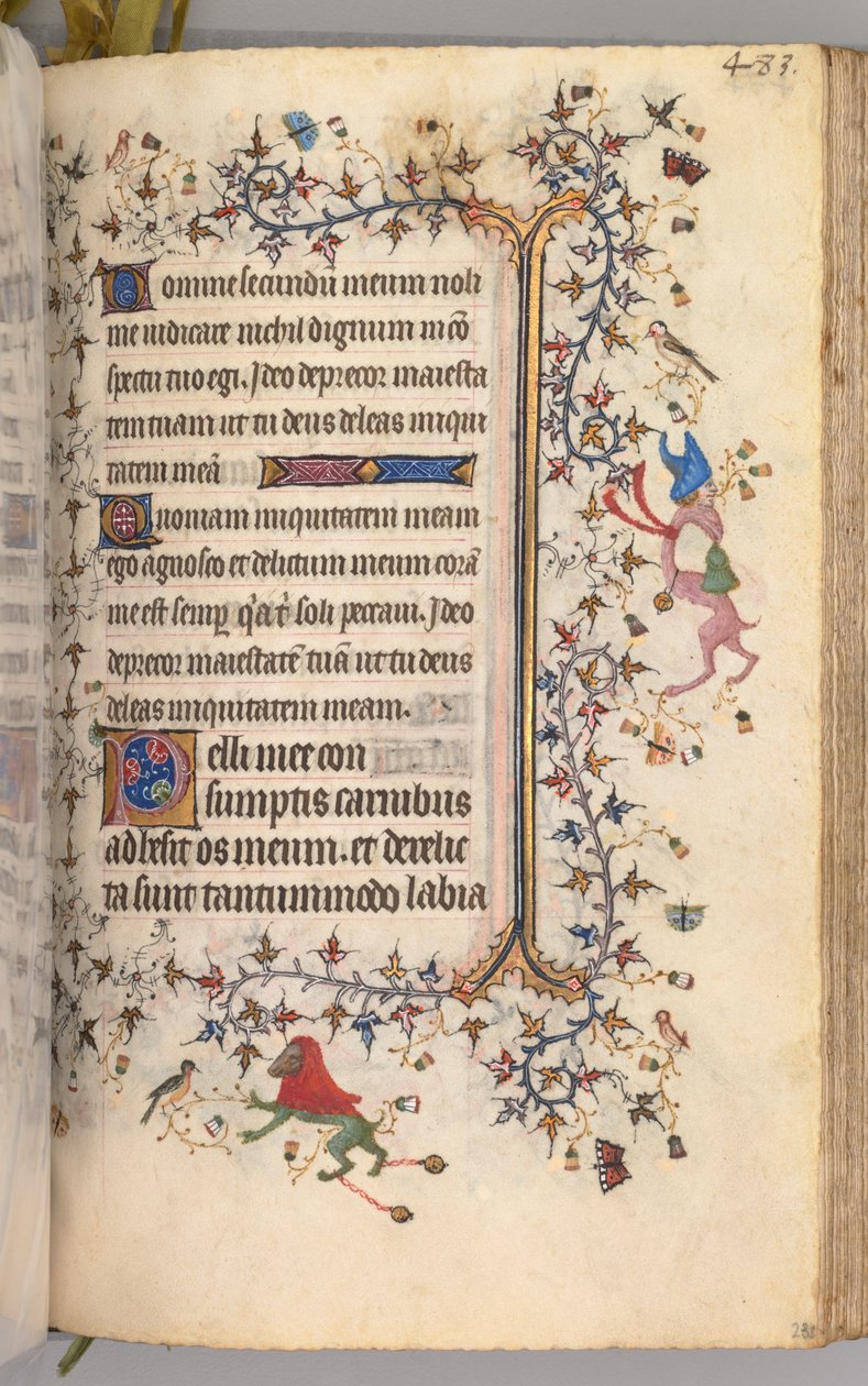 Timmar för Karl den ädle, kung av Navarra 1361-1425: fol. 236r, Text, ca. 1405. av Master of the Brussels Initials and Associates