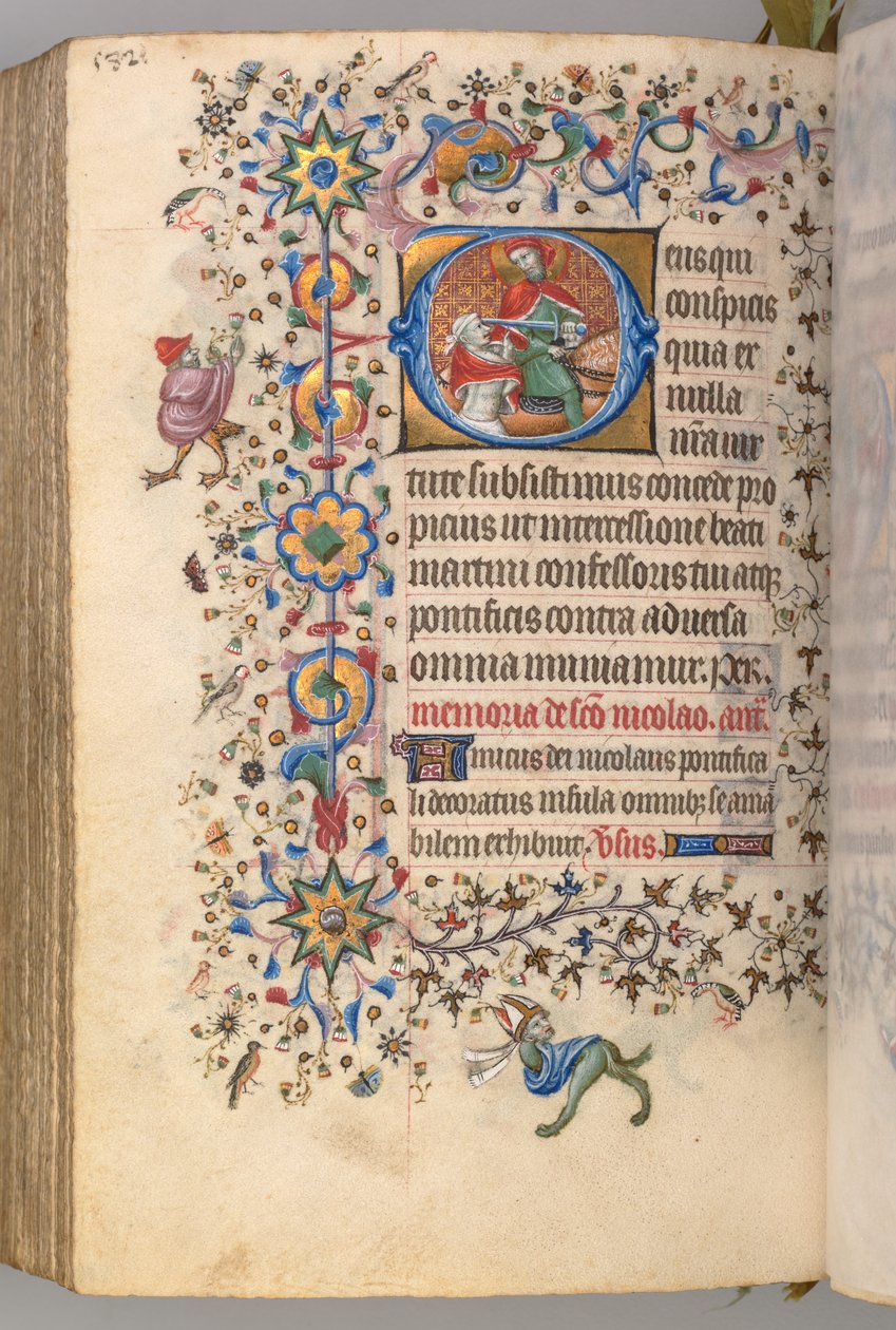 Timmar för Karl den ädle, kung av Navarra 1361-1425, fol. 285v, St. Martin, ca. 1405. av Master of the Brussels Initials and Associates