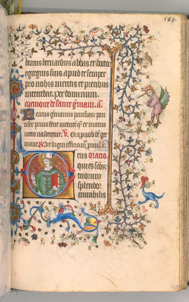 Timmar för Karl den ädle, kung av Navarra 1361-1425, fol. 289r, St. Germain, ca. 1405. av Master of the Brussels Initials and Associates
