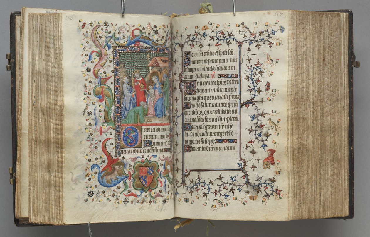 Timmar för Karl den ädle, kung av Navarra 1361-1425: fol. 79r, Text, c. 1405. av Master of the Brussels Initials and Associates