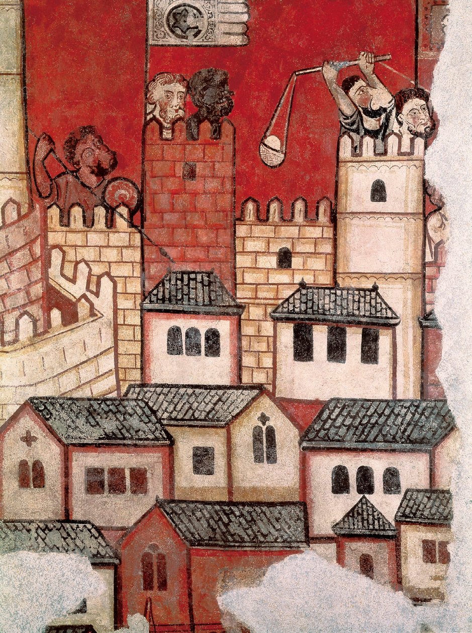 Erövringen av Mallorca, detalj av en fresk av Master of the Conquest of Mallorca