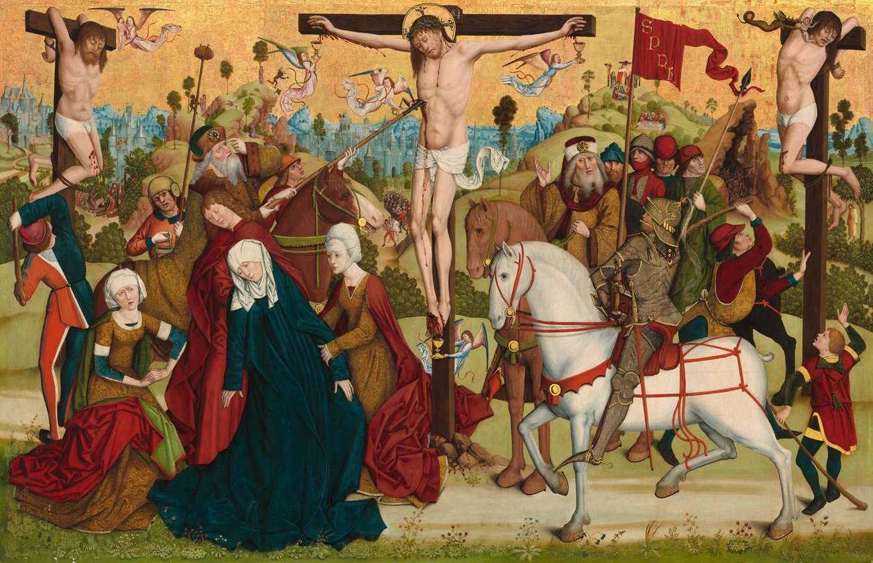 Calvary av Master of the Death of Saint Nicholas of Münster