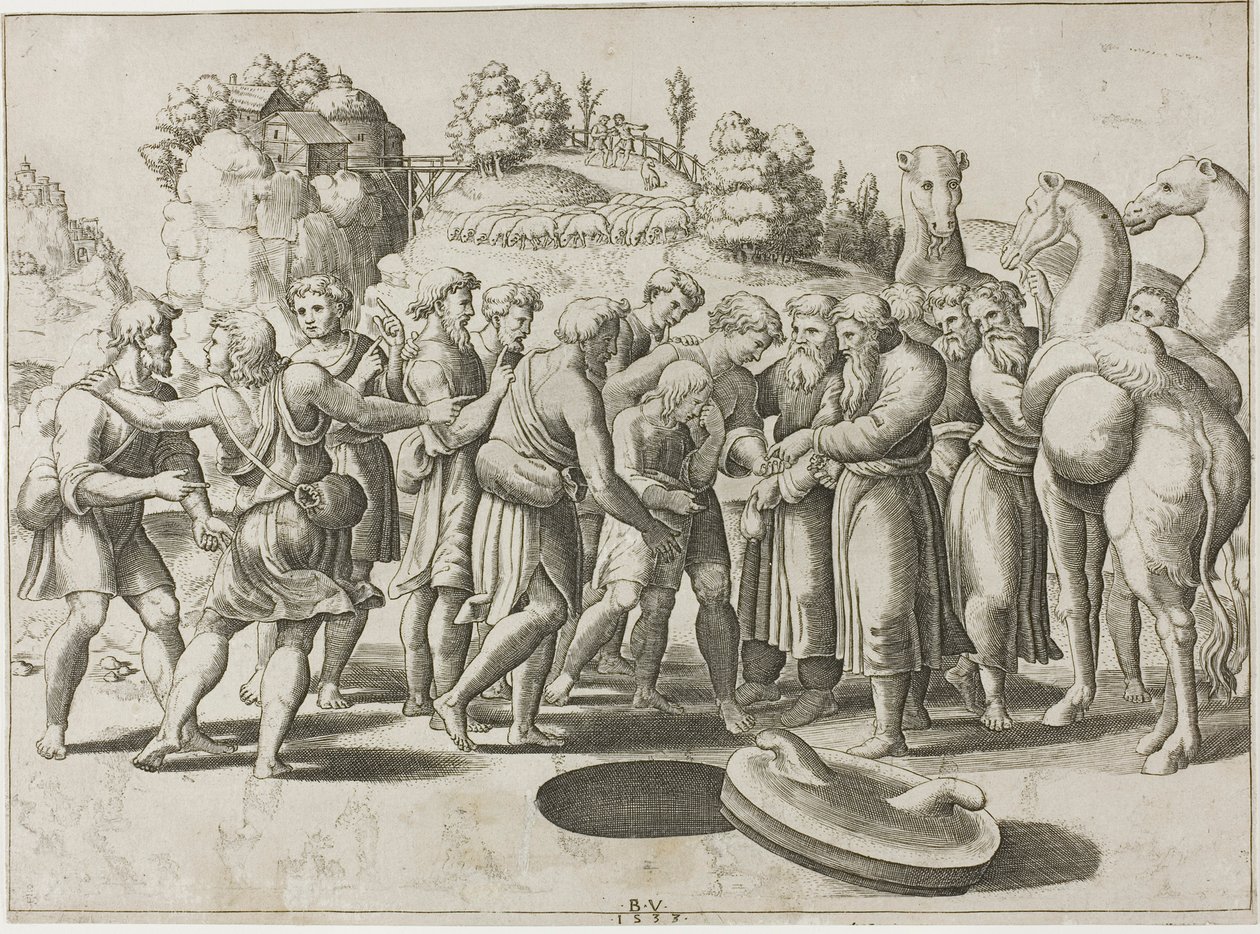 Joseph såld av sina bröder av Master of the Die