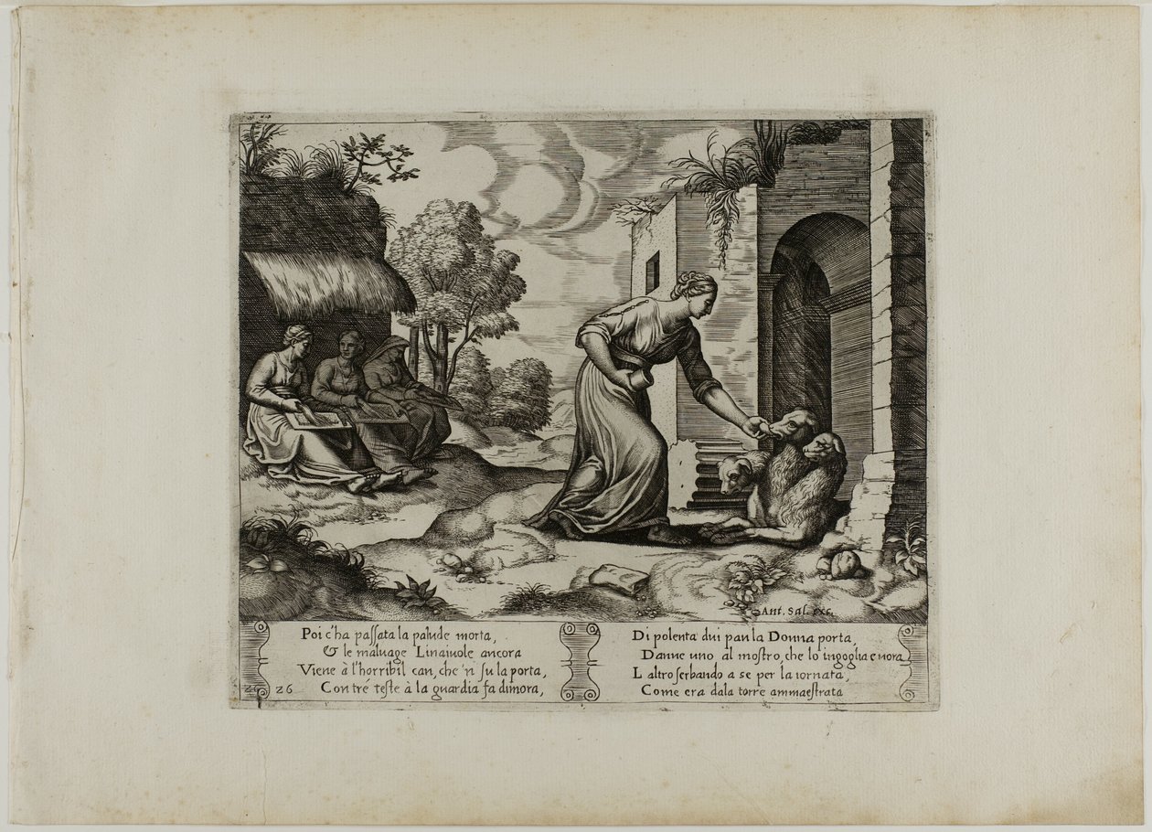 Psyche kommer in i underjorden av Master of the Die